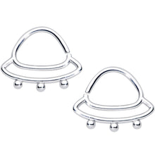 将图片加载到图库查看器,14G 1/2 Outer Space UFO Nipple Ring Set