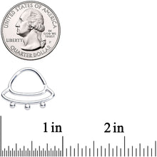 将图片加载到图库查看器,14G 1/2 Outer Space UFO Nipple Ring Set