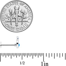 Load image into Gallery viewer, 16G 5/16 Whale in the Water Nautical Labret Monroe Tragus