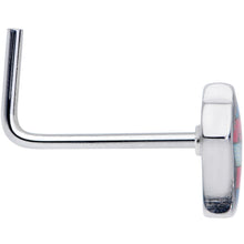 Load image into Gallery viewer, 20G 5/16 Pink White Blue Transgender Pride Fist L-Shaped Nose Ring