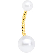 Load image into Gallery viewer, Gold Tone Winter Penguin Christmas Belly Ring Set of 3