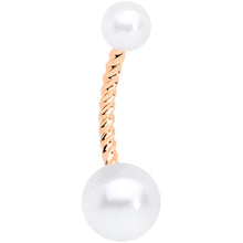 Load image into Gallery viewer, Rose Gold Tone Winter Penguin Christmas Belly Ring Set of 3