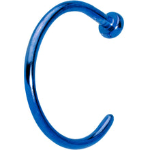 Load image into Gallery viewer, 20G 5/16 Blue PVD Implant Grade Titanium Disc Nose Hoop