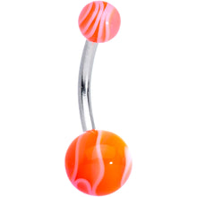 将图片加载到图库查看器,Marble Print Tropical Paradise Bell Ring