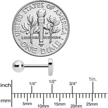 Load image into Gallery viewer, 16G 1/4 Lesbian Pride Heart Cartilage Tragus Earring