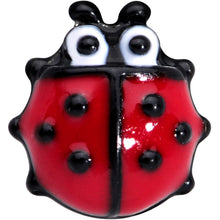 Load image into Gallery viewer, 20G 1/4 Red Insect Ladybug Nose Bone