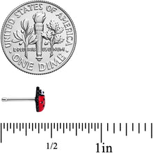 Load image into Gallery viewer, 20G 1/4 Red Insect Ladybug Nose Bone