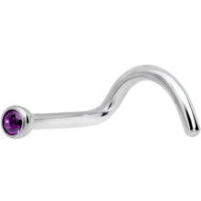 Load image into Gallery viewer, 18G Hot Pink 2mm Grade 23 Titanium Press Fit Left Nose Ring Screw