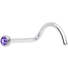Load image into Gallery viewer, 20G Purple 2mm Grade 23 Titanium Press Fit Left Side Nose Screw