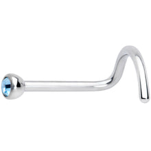 Load image into Gallery viewer, 20G Aqua 2mm Grade 23 Titanium Press Fit Left Side Nose Screw