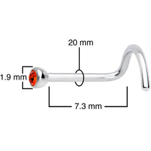 将图片加载到图库查看器,20G Red 2mm Grade 23 Titanium Press Fit Left Side Nose Screw