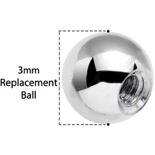 将图片加载到图库查看器,16G Black Gem 3mm Replacement Ball End
