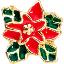 Load image into Gallery viewer, 16G 5/16 Gold Tone Poinsettia Christmas Labret Monroe Tragus