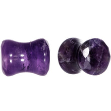 将图片加载到图库查看器,0G Purple Amethyst Saddle Plug Set