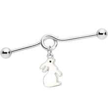 将图片加载到图库查看器,14G Easter Bunny Glow in the Dark Dangle Project Bar 38mm