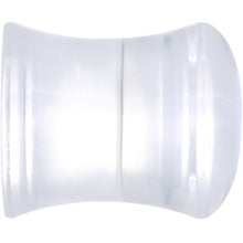 Load image into Gallery viewer, Clear Blue Acrylic Dragons Eye Saddle Plug Set
