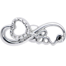 Load image into Gallery viewer, 16G 1/4 Infinity Heart Valentines Day Cartilage Tragus Earring