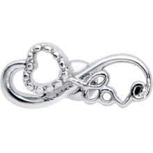 Load image into Gallery viewer, 16G 5/16 Infinity Heart Valentines Day Labret Monroe Tragus
