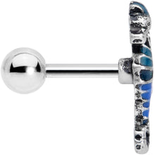 Load image into Gallery viewer, 16G 1/4 Nautical Seahorse Cartilage Tragus Earring
