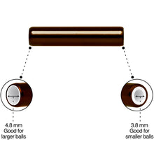 Load image into Gallery viewer, 5mm to 6mm Brown Aluminum Body Piercing Ball Removal Tool