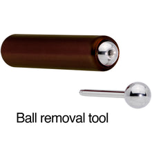 Load image into Gallery viewer, 5mm to 6mm Brown Aluminum Body Piercing Ball Removal Tool