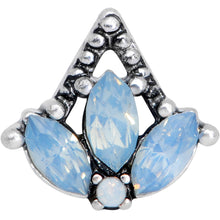 Load image into Gallery viewer, 16G 5/16 Blue Faux Opal Triad Labret Monroe Tragus
