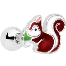 Load image into Gallery viewer, 16G 1/4 Snacking Squirrel Cartilage Tragus Earring