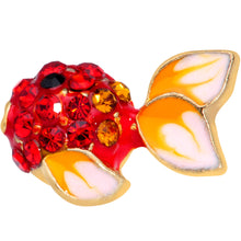 Load image into Gallery viewer, 16G 5/16 Red Gem Gold Tone Blowfish Labret Monroe Tragus