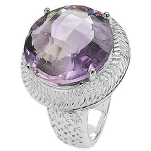 将图片加载到图库查看器,10.22 Carat Genuine Amethyst .925 Sterling Silver Ring