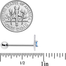将图片加载到图库查看器,Aqua Gem Alien Barbell Tongue Ring