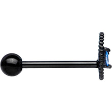将图片加载到图库查看器,Aqua Gem Black Alien Barbell Tongue Ring