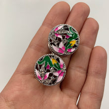 将图片加载到图库查看器,Clear Gem Exotic Garden Flower Double Flare Plug Set