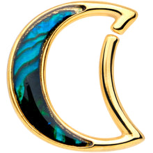 将图片加载到图库查看器,16G 3/8 Gold Tone Moon Sea Right Ear Closure Ring