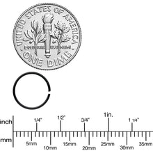 Load image into Gallery viewer, 22G 5/16 Black Anodized Seamless Circular Ring Set of 12