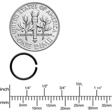 Load image into Gallery viewer, 20G 5/16 Black Anodized Seamless Circular Ring Set of 12