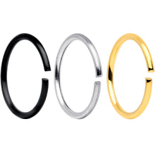 Load image into Gallery viewer, 20G 5/16 Black Gold Tone Anodized Seamless Circular Ring Set of 12