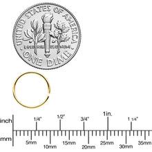 Load image into Gallery viewer, 22G 5/16 Gold Tone Rose Gold Tone Anodized Seamless Circular Ring Set of 12