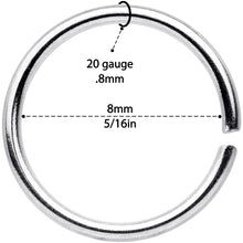 Load image into Gallery viewer, 20G 5/16 Gold Tone Rose Gold Tone Anodized Seamless Circular Ring Set of 12