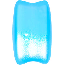 Load image into Gallery viewer, Light Blue Glass Teardrop Plug Set