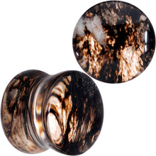 将图片加载到图库查看器,Clear Brown Glass Boho Saddle Plug Set