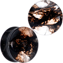 将图片加载到图库查看器,Clear Brown Glass Boho Saddle Plug Set