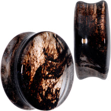 将图片加载到图库查看器,Clear Brown Glass Boho Saddle Plug Set