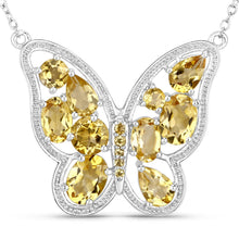 Load image into Gallery viewer, 4.43 Carat Genuine Citrine .925 Sterling Silver Necklace