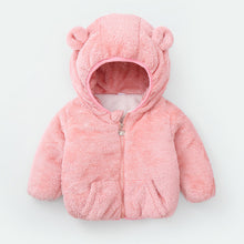 Load image into Gallery viewer, Modern Winter Fleece Children's Sweater Boys and Girls Hoodie Jacket Warm Baby Coat With Bear Ears