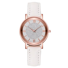将图片加载到图库查看器,Womens Watches Bracelet Set Starry Sky Ladies Watch Casual Leather Student Quartz Wristwatch Luxury Fashion Minimalist Leather Strap Dress Analogue Quartz Round Elegant Watch