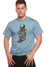 Load image into Gallery viewer, Sad Skeleton Halloween Unisex Bamboo Viscose/Organic Cotton Short Sleeve Graphic T-Shirt
