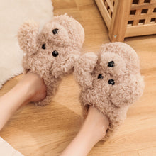将图片加载到图库查看器,Couples Winter Pack Heel Cotton Shoes Women's Mens Slipper Winter Shoes New Fashion Casual Fur Plush Slides Winter Slippers For Women House Slippers Fluffy Soft Comfy Fuzzy Slippers Faux Fur Plush Anti-Skid Slippers