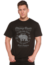 Load image into Gallery viewer, Strong Bear Spun Bamboo® Men's Bamboo Viscose/Organic Cotton Short Sleeve Graphic T-Shirt