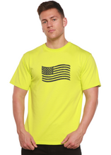 Load image into Gallery viewer, American Flag Men's Bamboo Short Sleeve Graphic T-Shirt