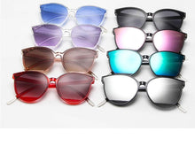 将图片加载到图库查看器,New 2020 Luxury Fashion Sunglasses Women Vintage Metal Eyeglasses With Mirror Classic Vintage Oculos De Sol Feminino And UV400 Protection